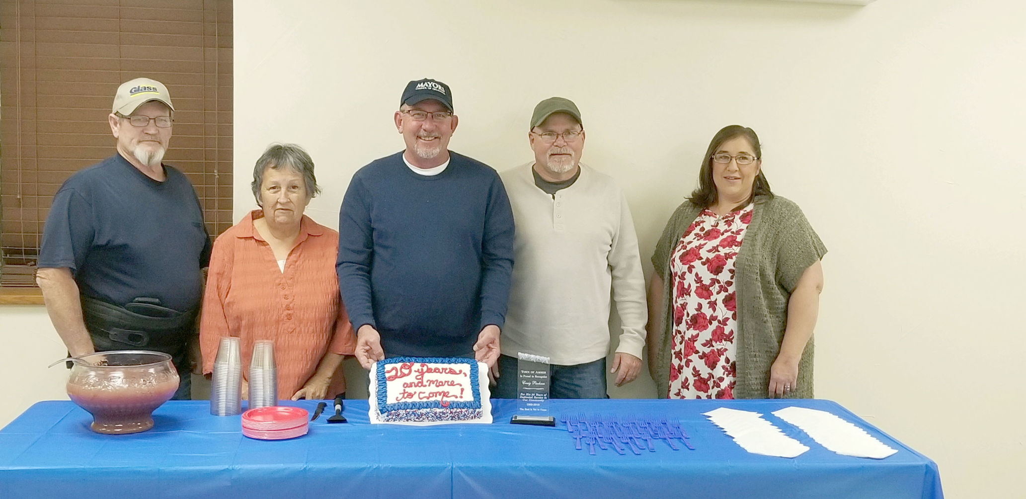 Amber Mayor Craig Parham celebrates 20 years with the City of Amber